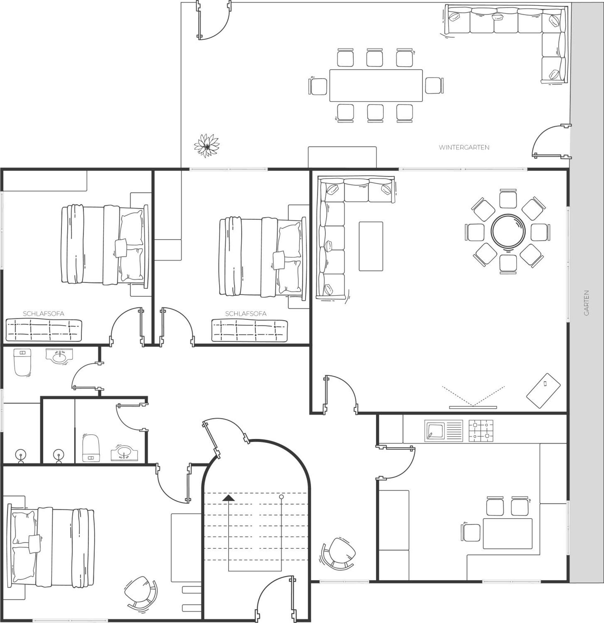 Appartement Rosengarten Längenfeld Szoba fotó
